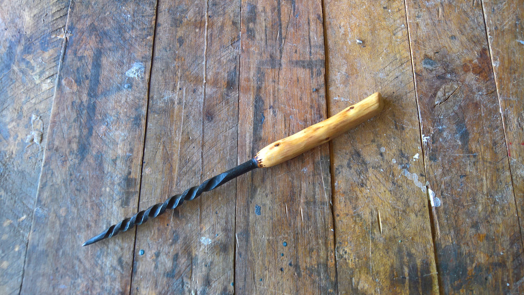 Newest Wand forged iron corn maze handmade wicca magic craft Pagan Witch spell fertility