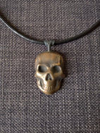 kull pendant necklace hand cast bronze