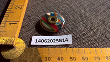 Large fordite brass button handmade turned upcycled