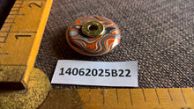 Large fordite brass button handmade turned upcycled