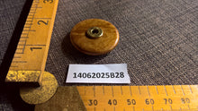 Supper large wooden Mallee burl brass button handmade turned upcycled