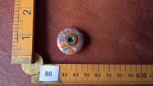 Large fordite brass button handmade turned upcycled