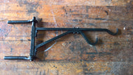 short 2 hook fireplace crane hearth cooking rustic restoration colonial blacksmith handmade fire iron