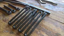Grill 2 hook fireplace crane hearth cooking rustic restoration colonial blacksmith handmade fire iron