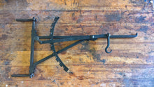 fireplace crane bar trammel cooking rustic restoration colonial blacksmith handmade fire iron forged