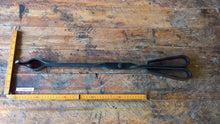 Fire tongs Heavy weight forged wrought iron blacksmith handmade rustic designer poker tool