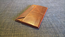 Rustic swaggie minimalist wallet coin pouch billfold purse kangaroo leather handmade full grain