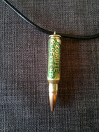 Zombie repellent Real Bullet necklace