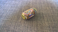 fordite brass lanyard bead draw string paracord dread lock hand made turned edc