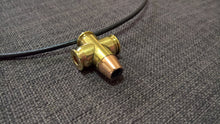 Real Bullet necklace .45 AUTO hollow point cross crucifix christian