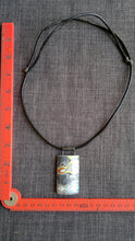 large double sided statement pendant necklace fordite / detroit agate