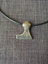Viking norse small axe pendant necklace hand cast bronze tribal