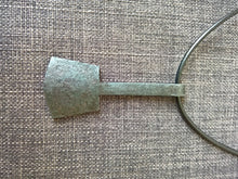 Larg Thors hammer mjolnir pendant necklace hand forged iron viking
