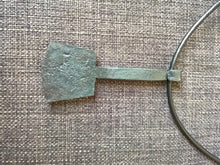 Larg Thors hammer mjolnir pendant necklace hand forged iron viking