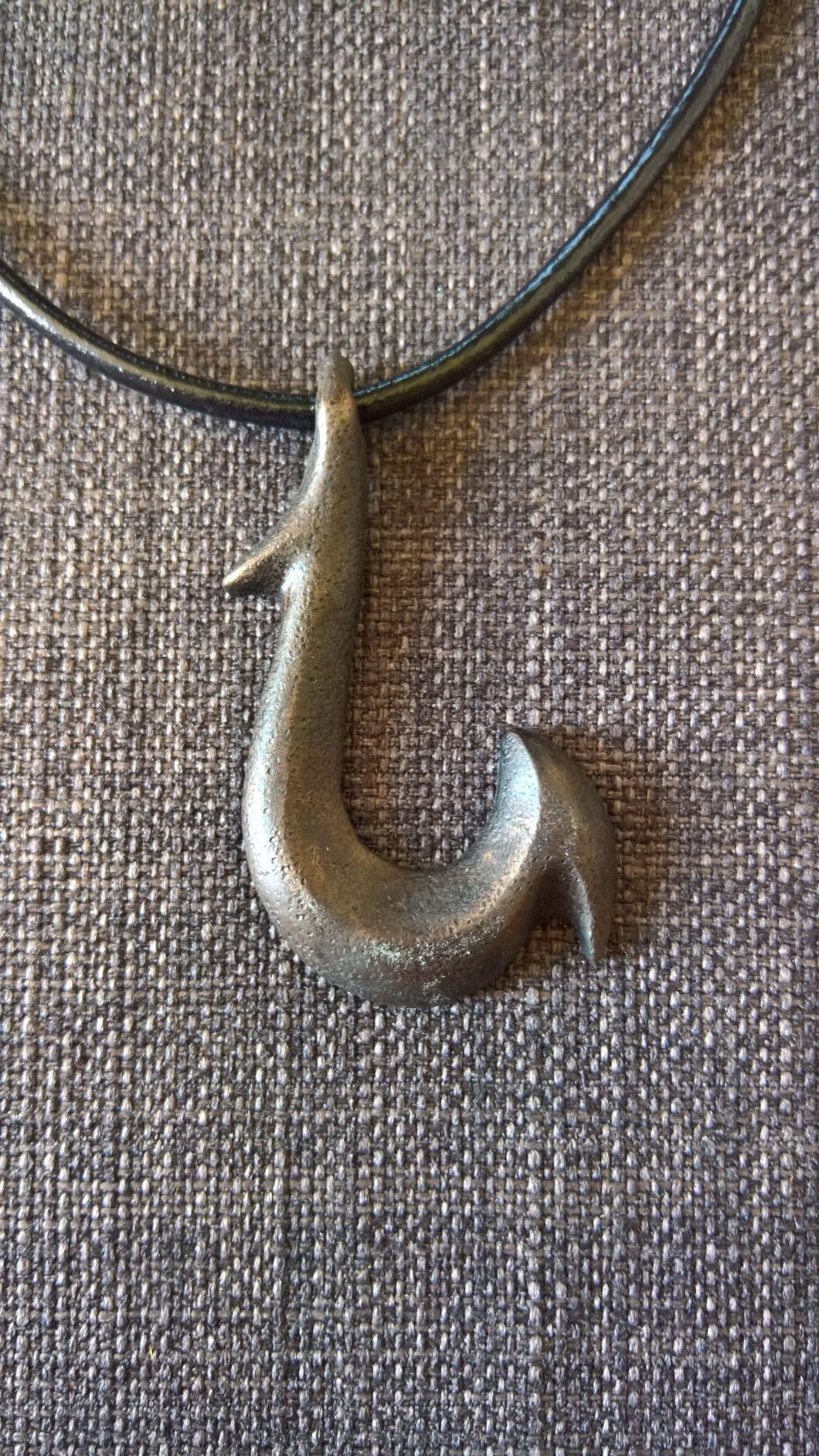 large hei matau fish hook pendant necklace hand cast bronze tribal – Scale  Solutions