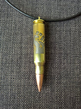 Power fist real bullet necklace