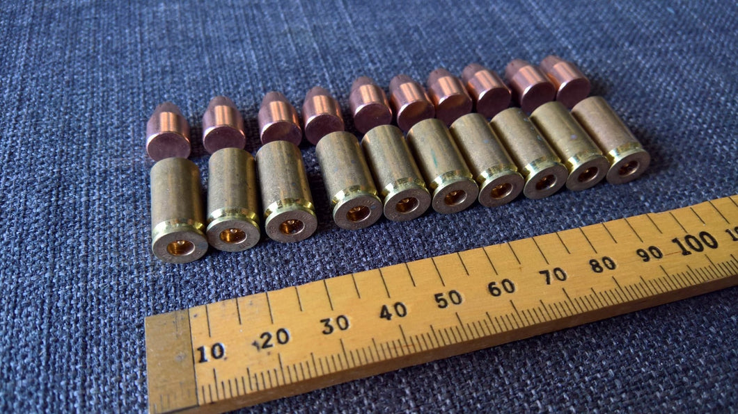 lot 9mm hollow point bullet brass x10 jewelry supply findings casings –  Scale Solutions