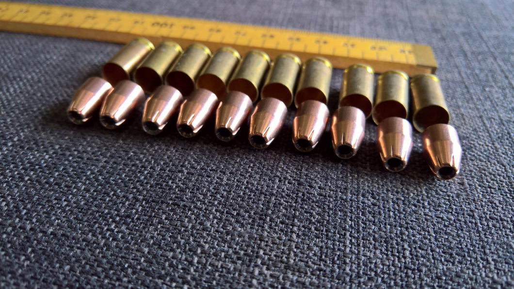 lot 9mm hollow point bullet brass x10 jewelry supply findings