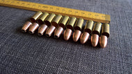 lot 9mm mixed hollow point full metal jacket bullet brass x10 jewelry supply findings casings shell craft