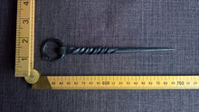 Viking forged iron cloak pin blacksmith