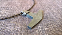 Larg Thors hammer mjolnir pendant necklace hand forged iron goth pagan