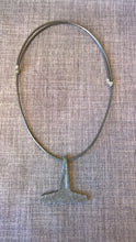 Larg Thors hammer mjolnir pendant necklace hand forged iron goth pagan