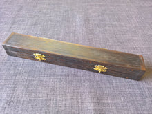Wand forged iron silver inlay box handmade wicca magic craft Pagan Witch spell