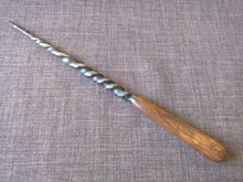 Wand forged iron silver inlay box handmade walnut magic craft Pagan Witch spell